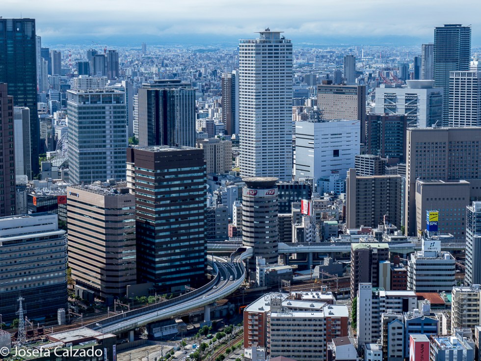 Detalle de Osaka y la Gate Tower