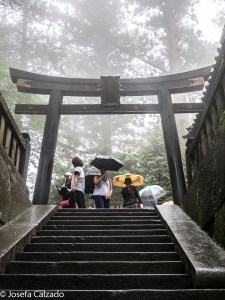 Torii al mausoleo de Tokugawa Ieyasu