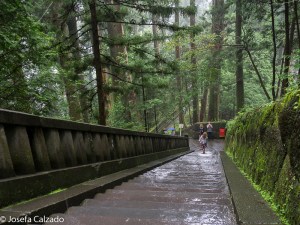 Ascenso al mausoleo de Tokugawa Ieyasu
