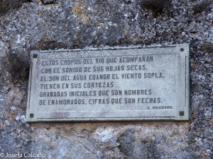 Leyenda en el paseo hacia la ermita de San Saturio