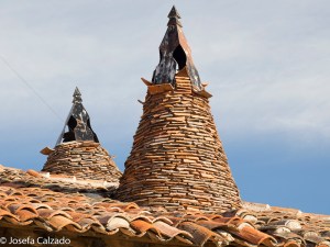 Detalle chimeneas cónicas