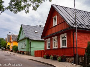 Calle Vytautas y casas caraítas