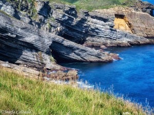 Detalle de los acantilados