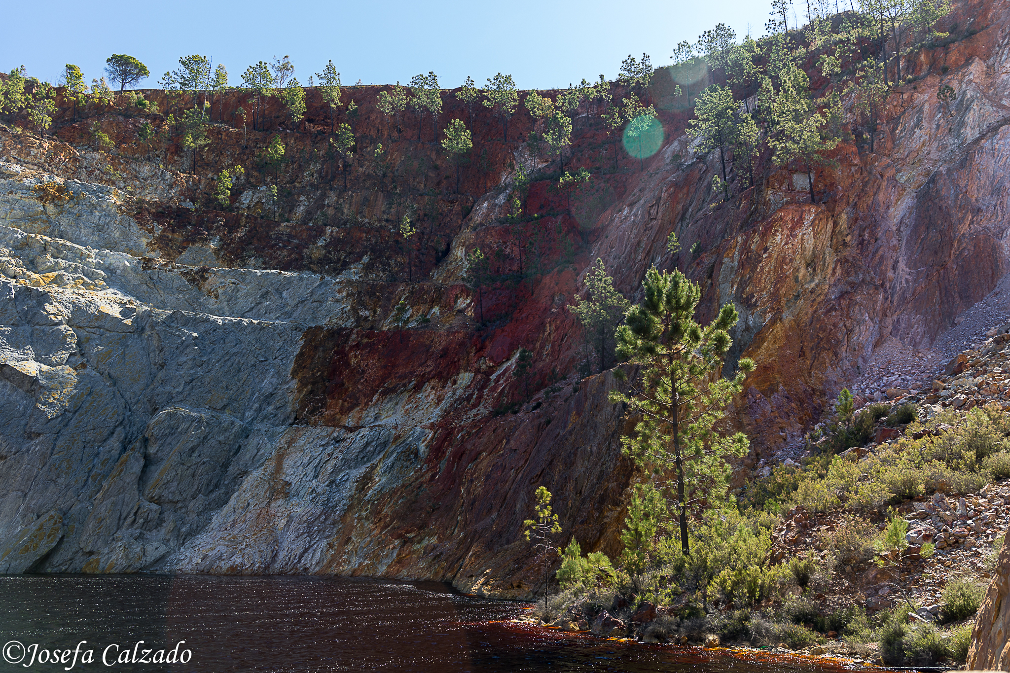 Detalle pared Corta Peña de Hierro