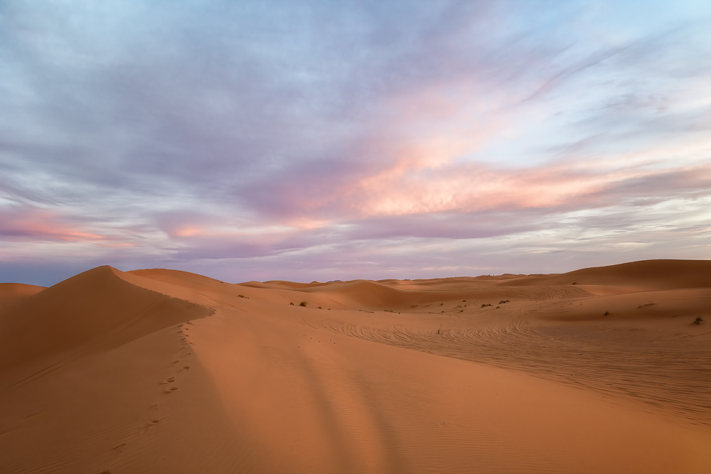 Dunas del desierto de Erg Chebbi