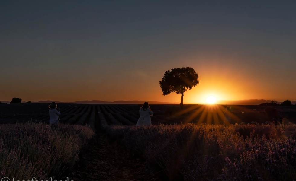 Fotografiando el atardecer