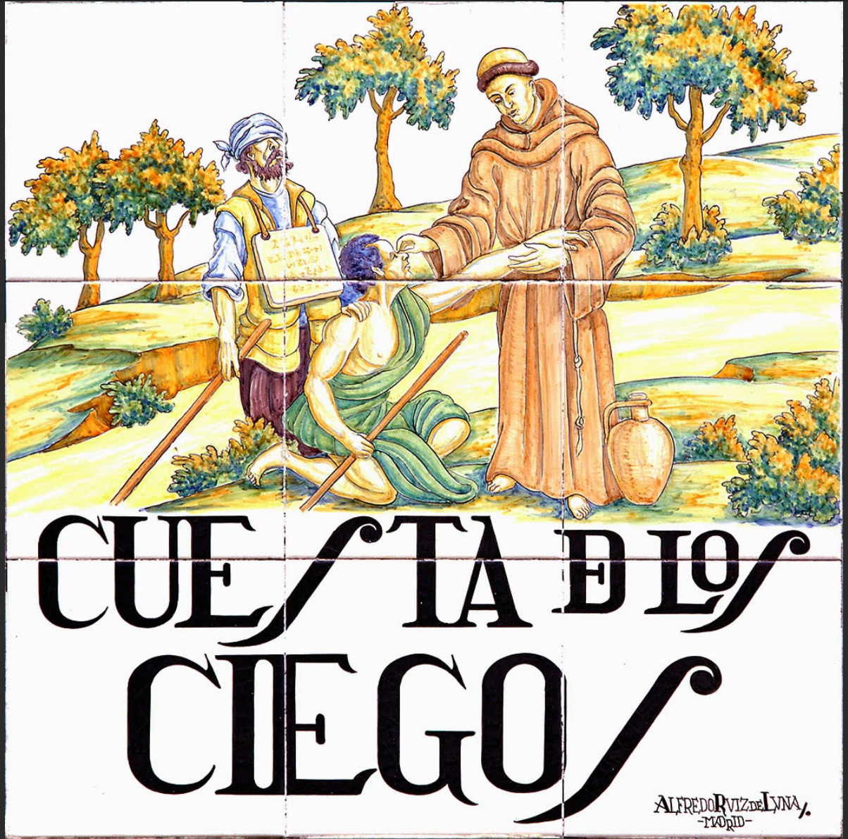 Placa "Cuesta de los Ciegos"