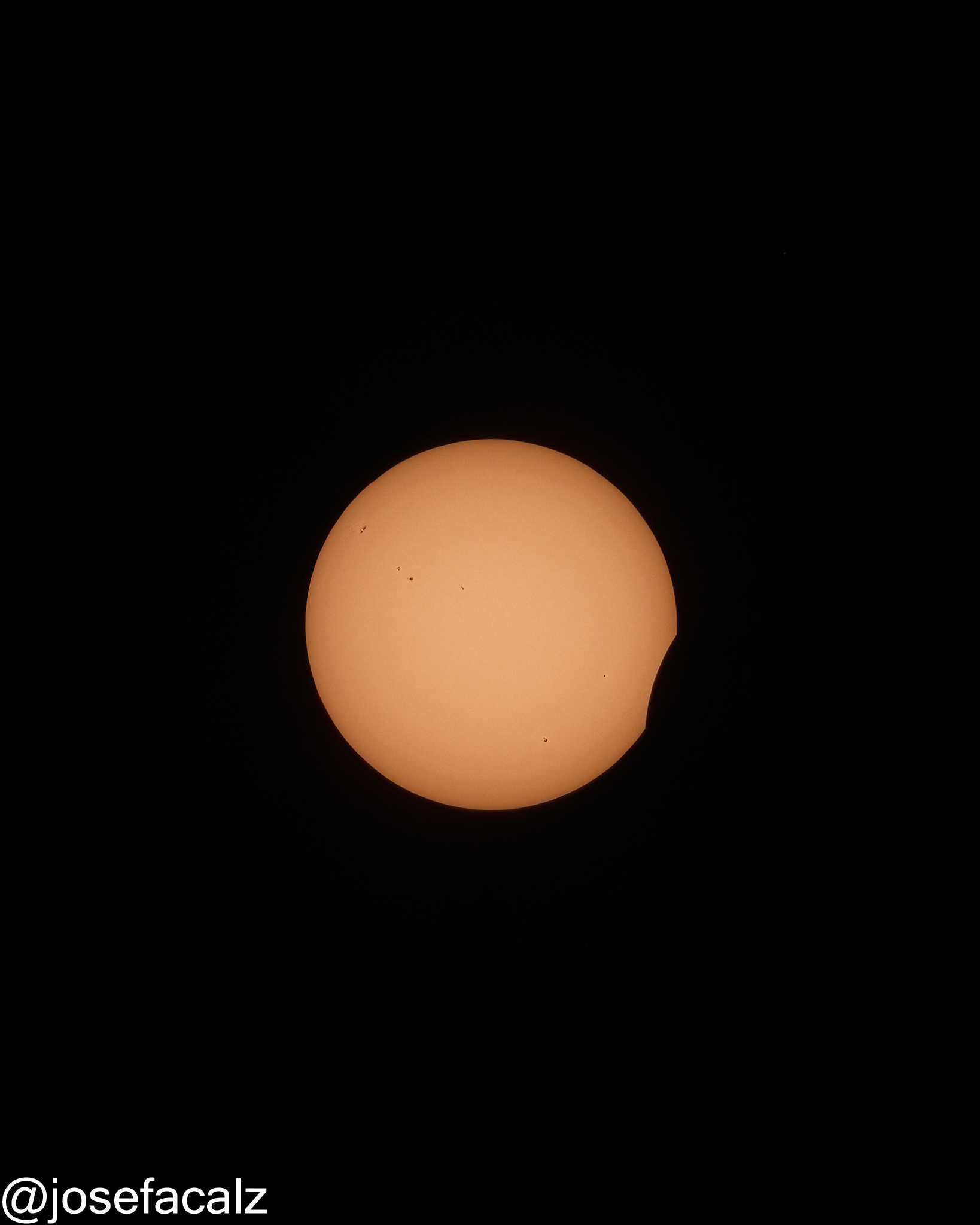 Inicio del eclipse